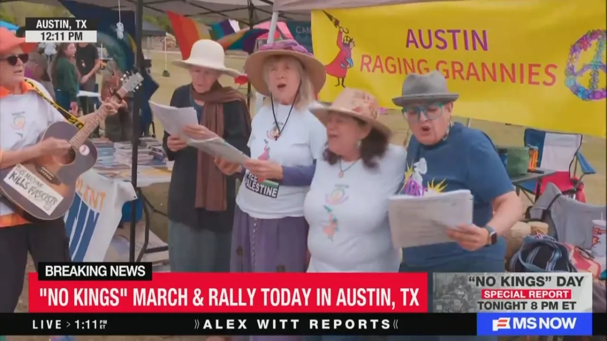Anti-Trump Raging Grannies Join Massive No Kings Protest in Austin as Nationwide Movement Targets Civic Engagement for Upcoming Elections