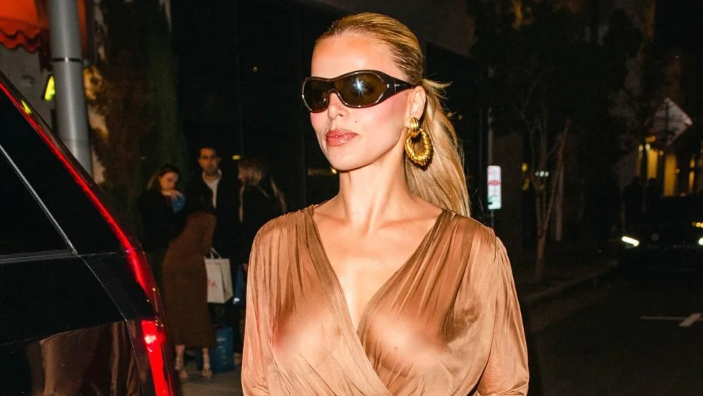 Brooks Nader Turns Heads in Completely Sheer Bodysuit and Skirt for LA Dinner Date