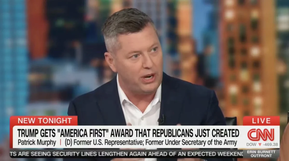 Former Under Secretary of the Army Patrick Murphy Critiques House Speaker Mike Johnson Over Golden Statue Award for Donald Trump