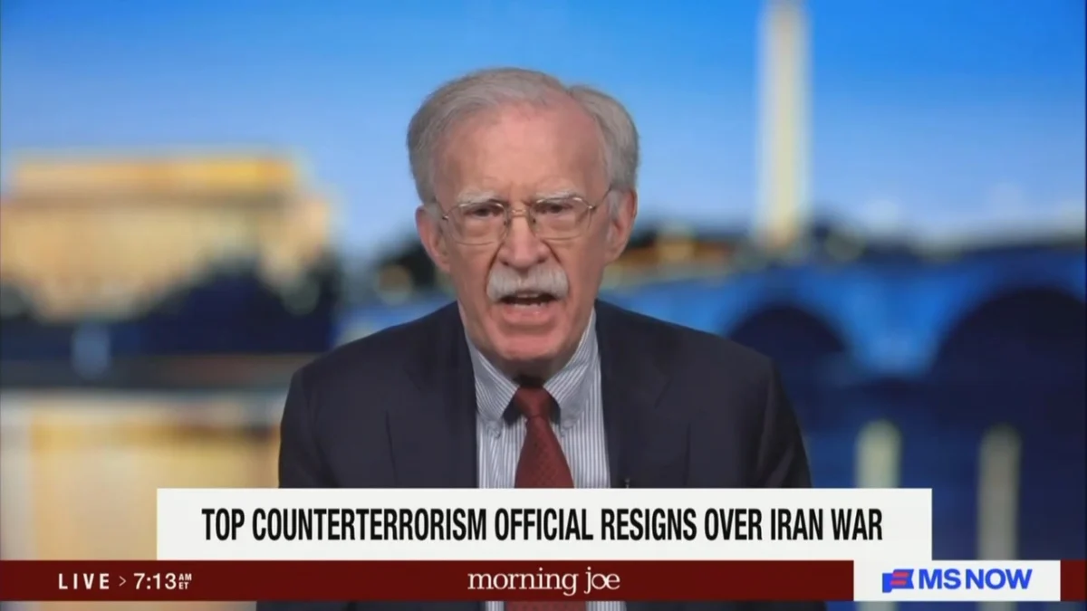 John Bolton Cheers Joe Kent Resignation Over Iran Conflict: ‘I Hope Tulsi Gabbard Resigns Soon!’