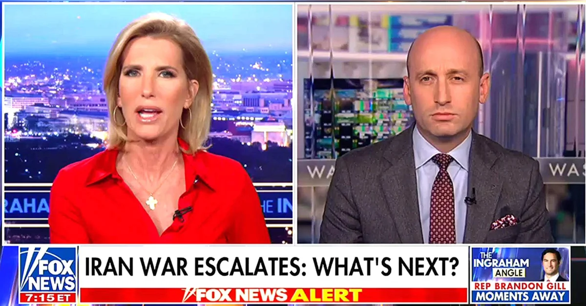 Laura Ingraham Questions White House Strategy as Stephen Miller Defends President Trumps Admission of Being Shocked by Iranian Missile Strikes