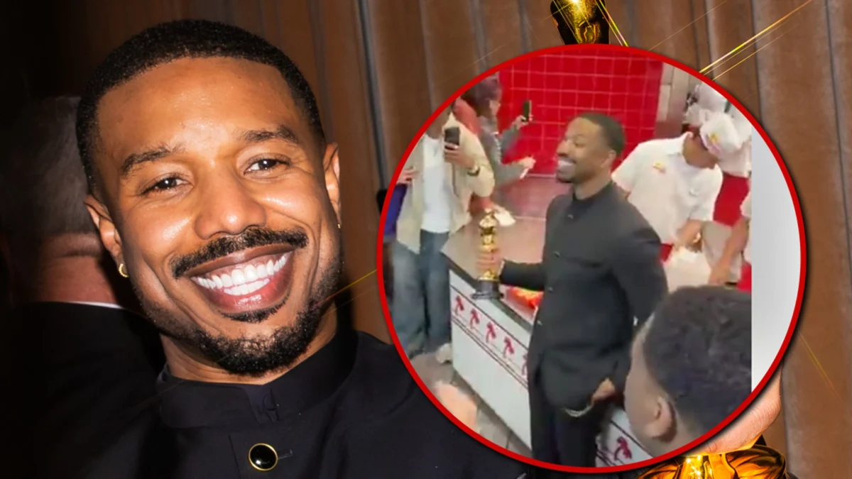 Michael B. Jordan ANIMAL STYLE OSCAR CELEBRATION … Hits In-N-Out After Big Win