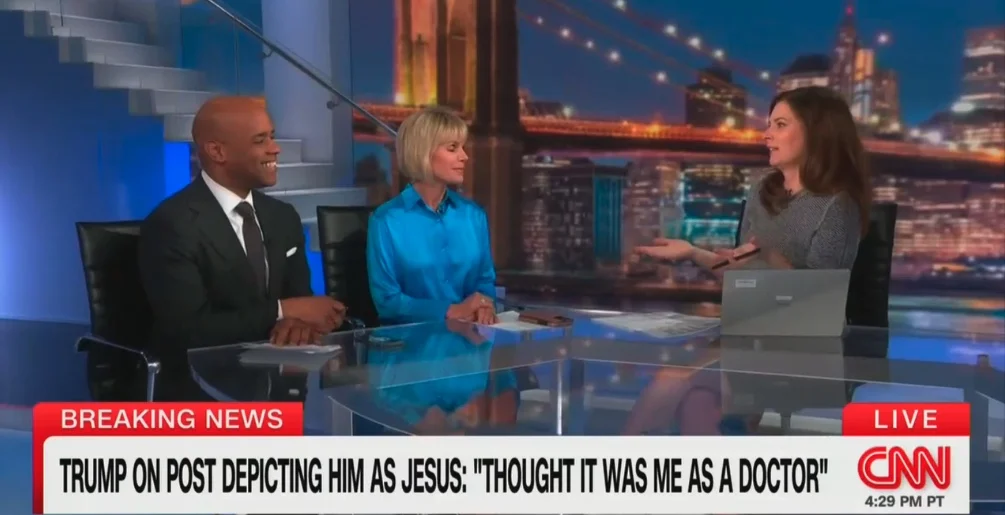 Erin Burnett Criticizes Donald Trump Over Controversial Social Media Post Depicting Him as a Messianic Figure Amid Escalating Conflict with the Papacy