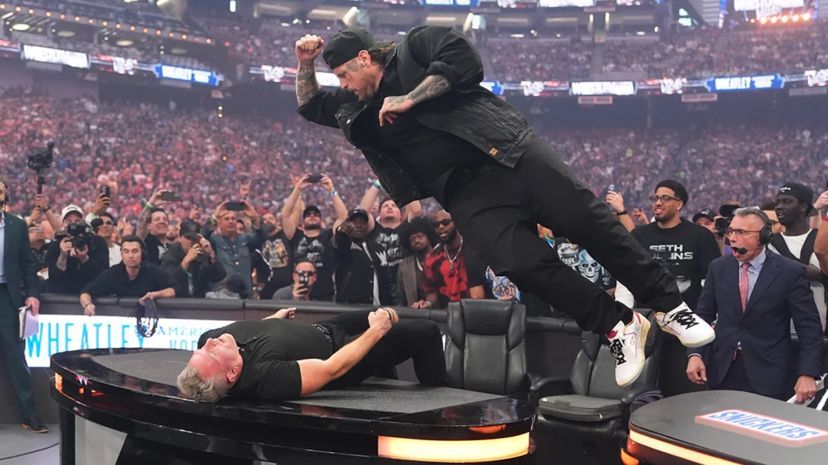 WWE WrestleMania 42: Jelly Roll Takes Out Pat McAfee; Main Event Ends in Bloody Mess