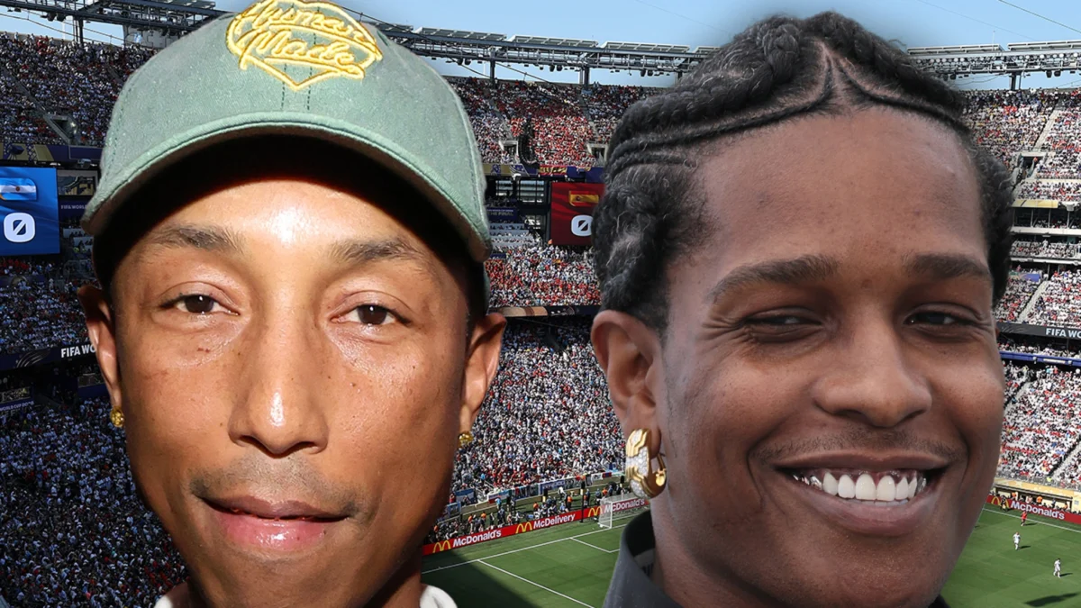 BBC Commentator’s Celebrity ID Blunder at World Cup Final Sparks Online Frenzy as Pharrell Williams Mistaken for A$AP Rocky.