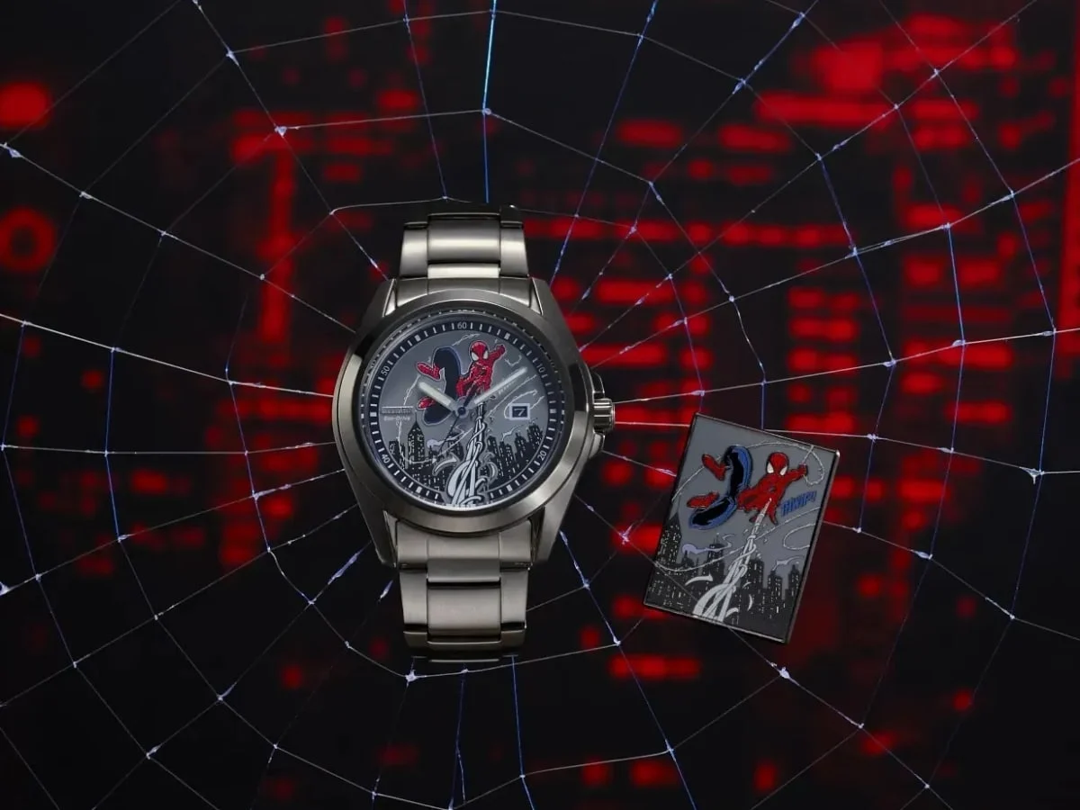 Citizen Unveils Spider-Man Swings Eco-Drive Watch Featuring Custom Artwork by Marvel Artist Adam Kubert