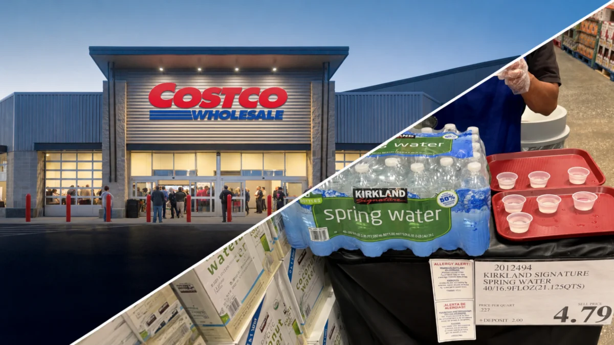 Costco Shoppers Left Perplexed as Retailer Offers Free Samples of Bottled Water Amid Growing Summer Heat