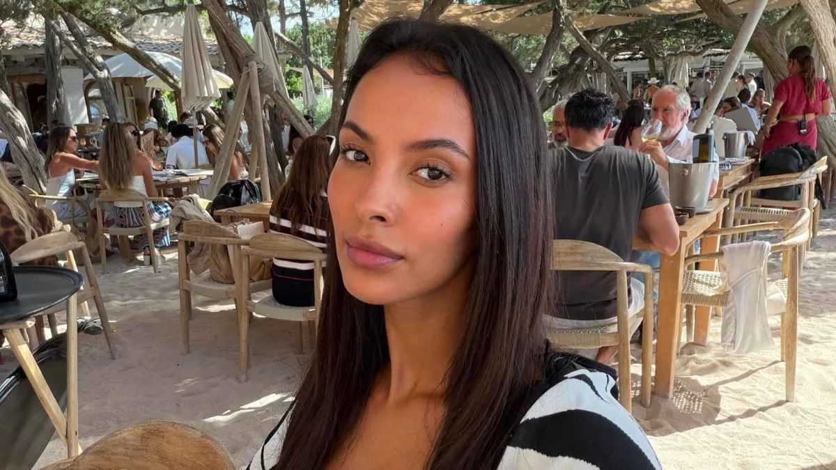 Maya Jama Captivates in Daring Golden Micro Minidress on Love Island
