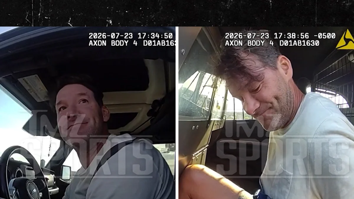 Tony Romo Tells Cops He Was Off to See His Grandparents Before OWI Bust, On Video