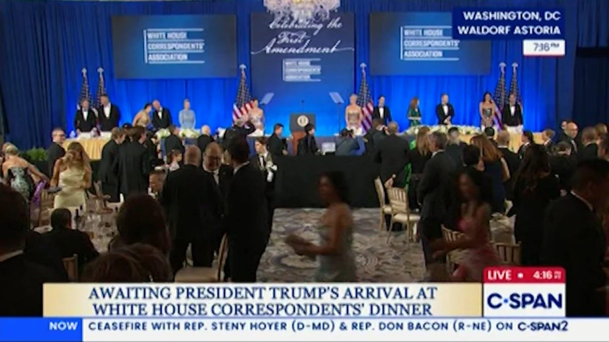 Trump Arrives at White House Correspondents’ Dinner Months After Shooting