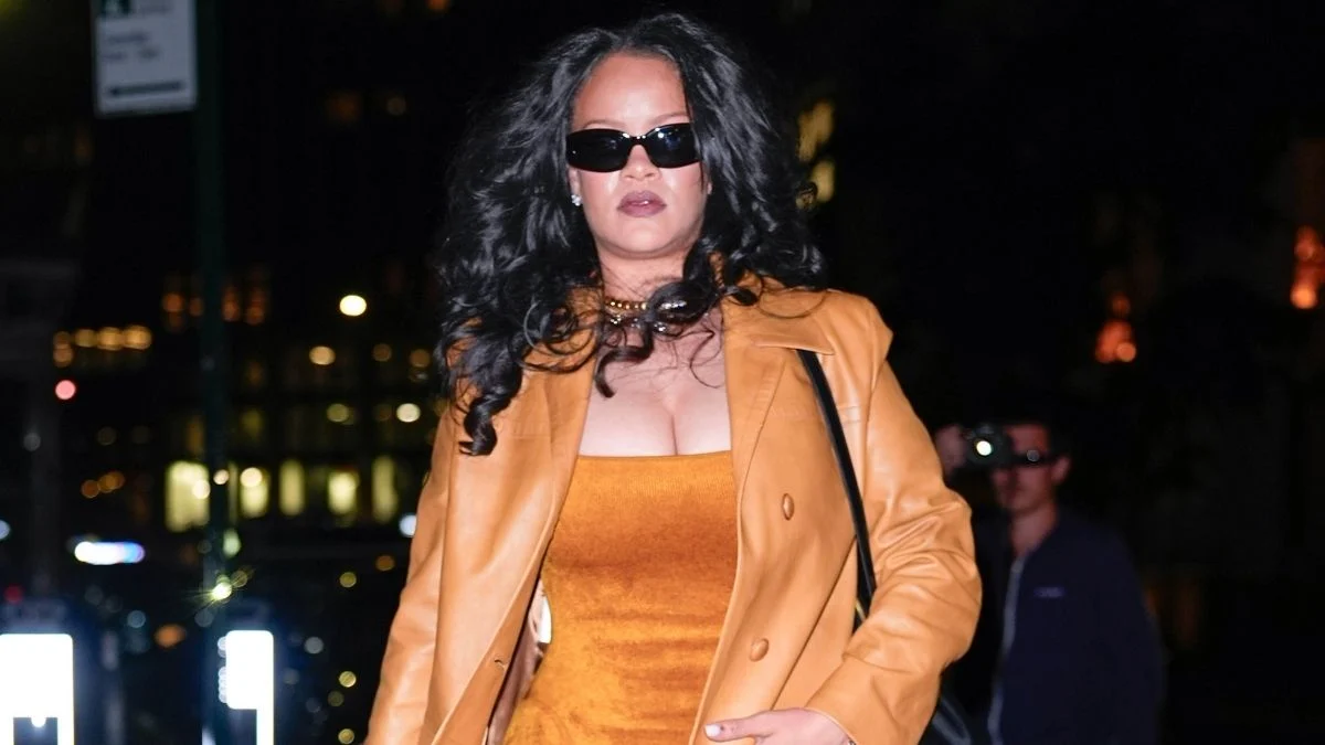 Rihanna Wows in Plunging, Unzipped Chloé Tracksuit for Solo Dinner Date in New York City