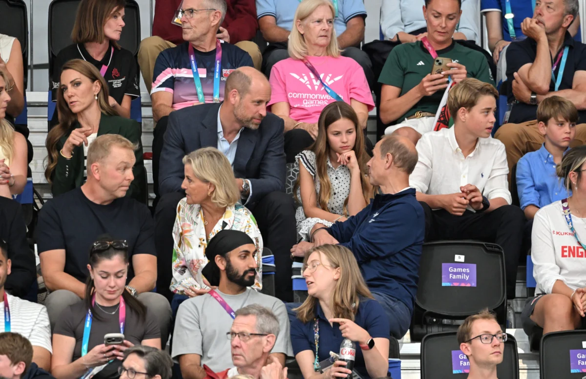 The Prince and Princess of Wales Share Joyful Day at Commonwealth Games with Royal Companions and Young Royals