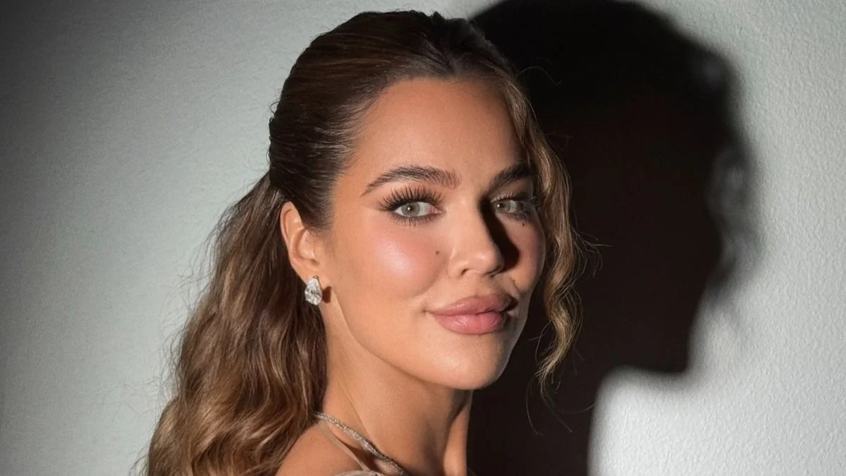 Khloe Kardashian’s Plunging Gucci by Tom Ford Top Goes Completely See-Through for Interviews