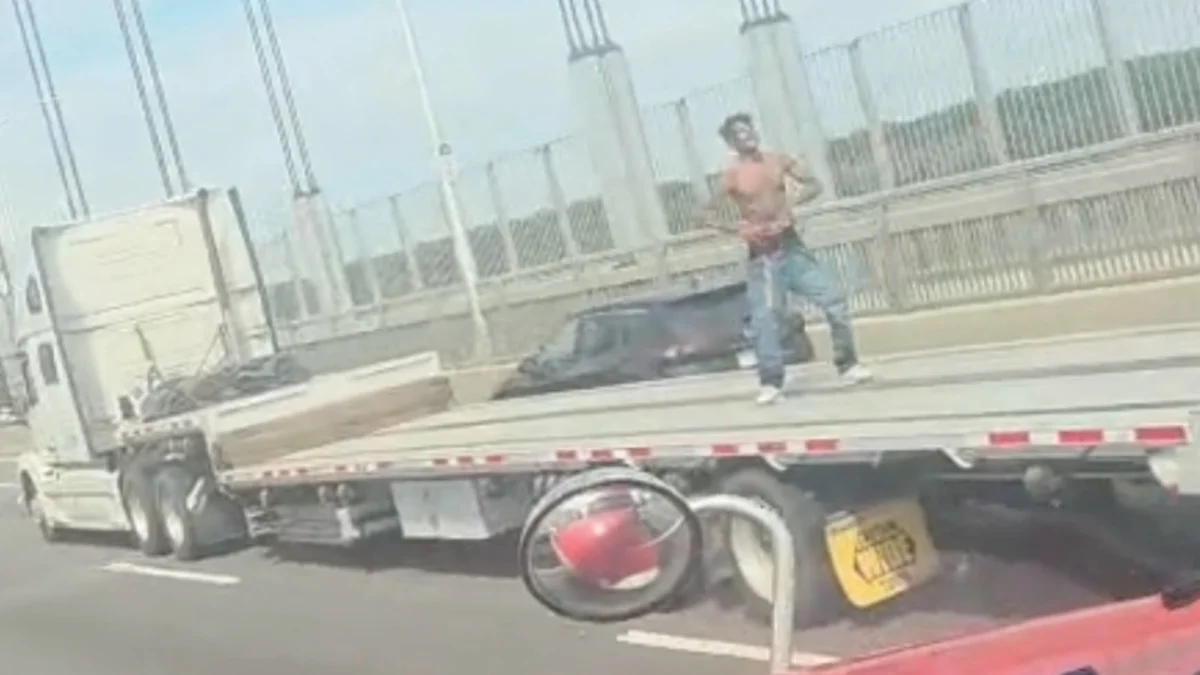 Man Arrested After Viral Video Shows Dangerous Stunt Dancing Atop Moving Semi Trailer on George Washington Bridge