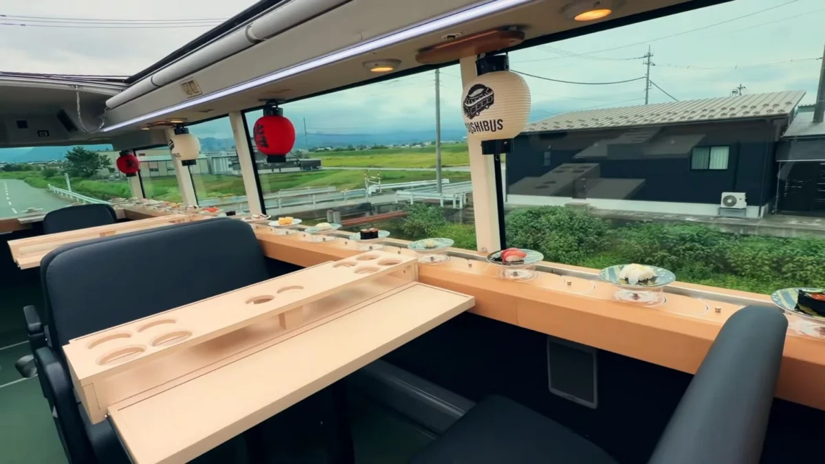 Tokyo to Launch World First All-You-Can-Eat Conveyor Belt Sushi Bus for Sightseeing in 2026